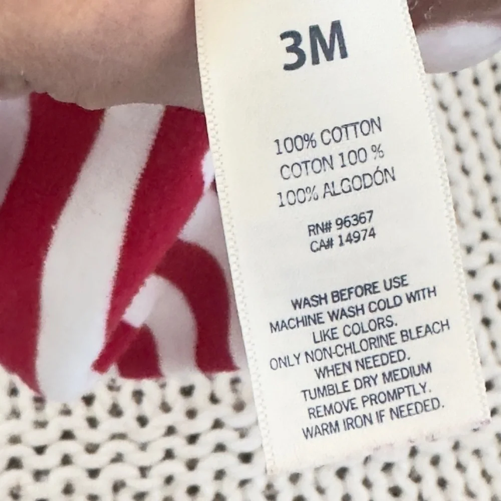 Baby B'Gosh Best Gift Ever Red & White Stripped 100% Cotton Onesie Size 3 Months